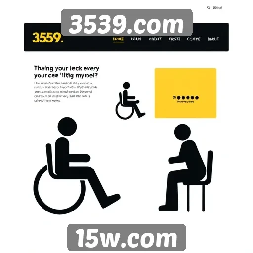 Acessibilidade e design do site 3539.com